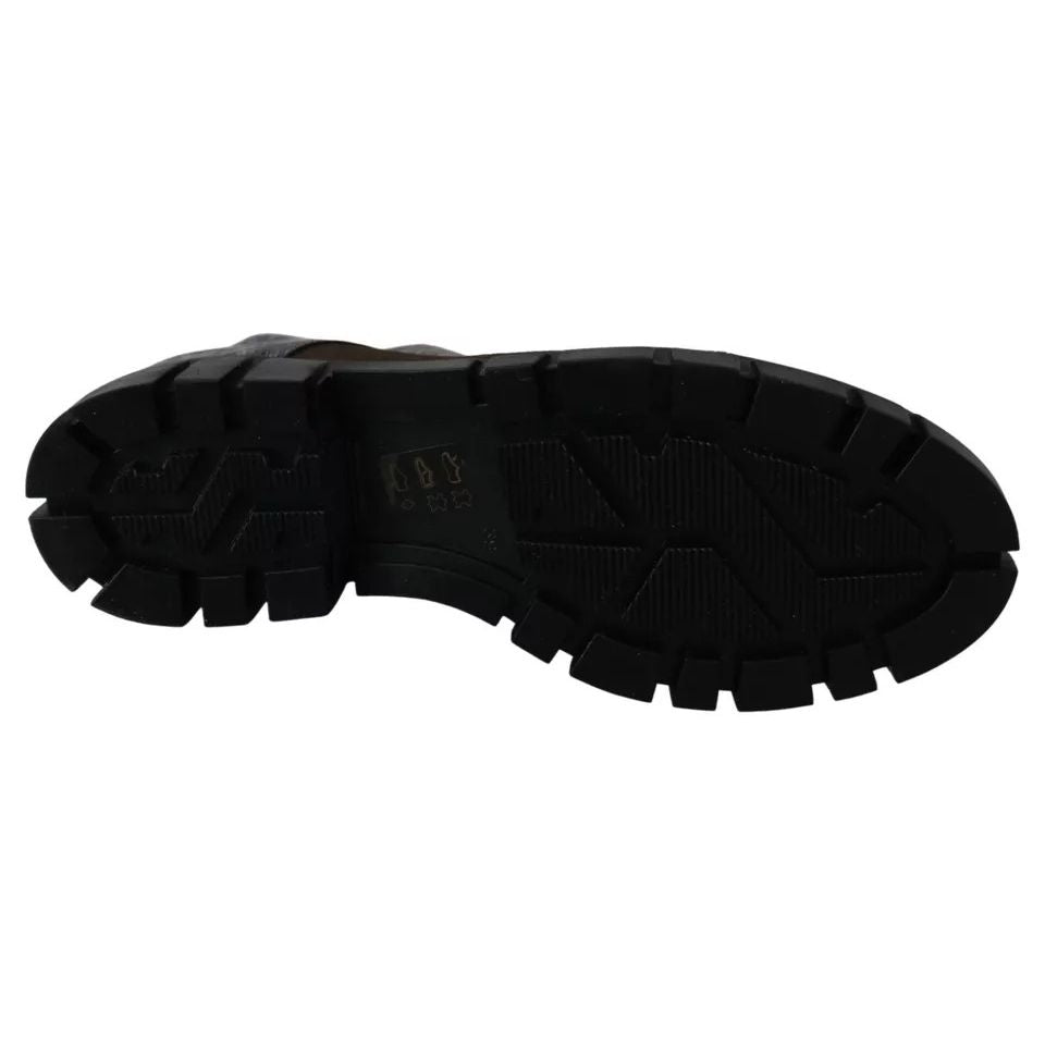 EBARRITO Multicolor Leather Suede Zipper Ankle Boots Shoes