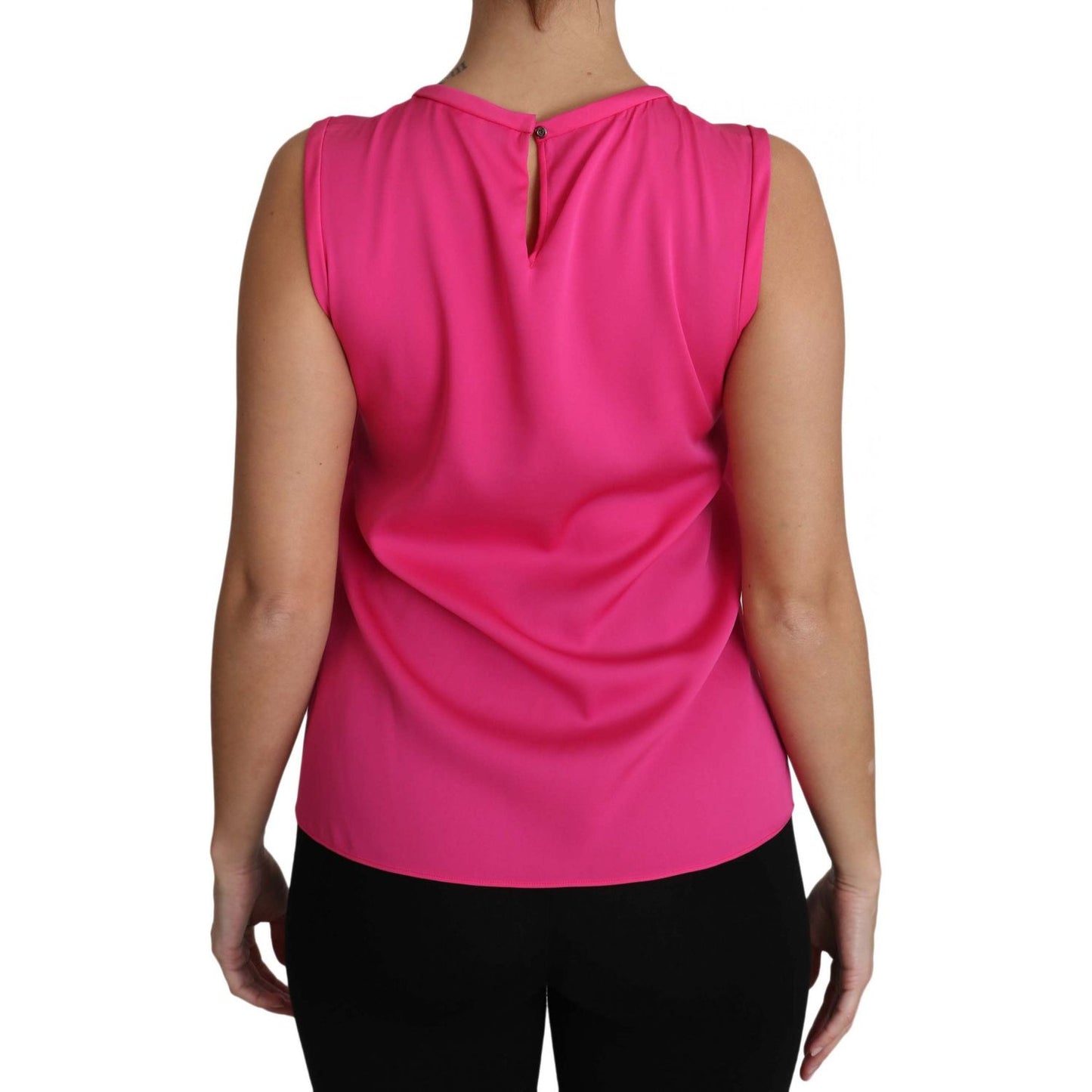 Elegant Pink Silk Family Tank Top Shirt