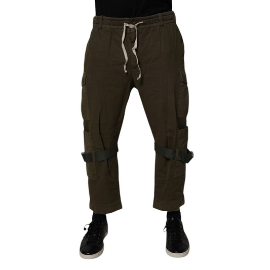 Dolce & Gabbana Brown Cotton Stretch Cargo Pants