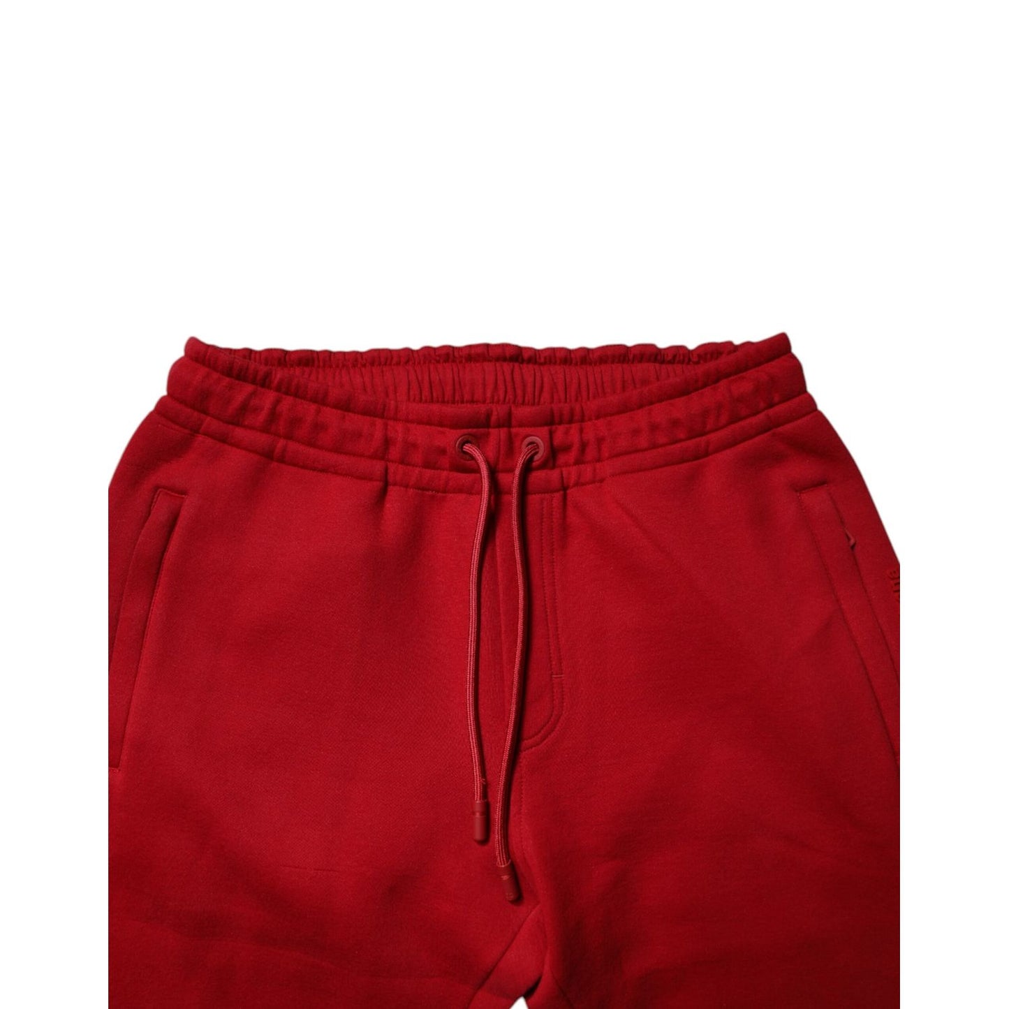 Dolce & Gabbana Red DG Logo Cotton Jogger Men Sweatpants Pants