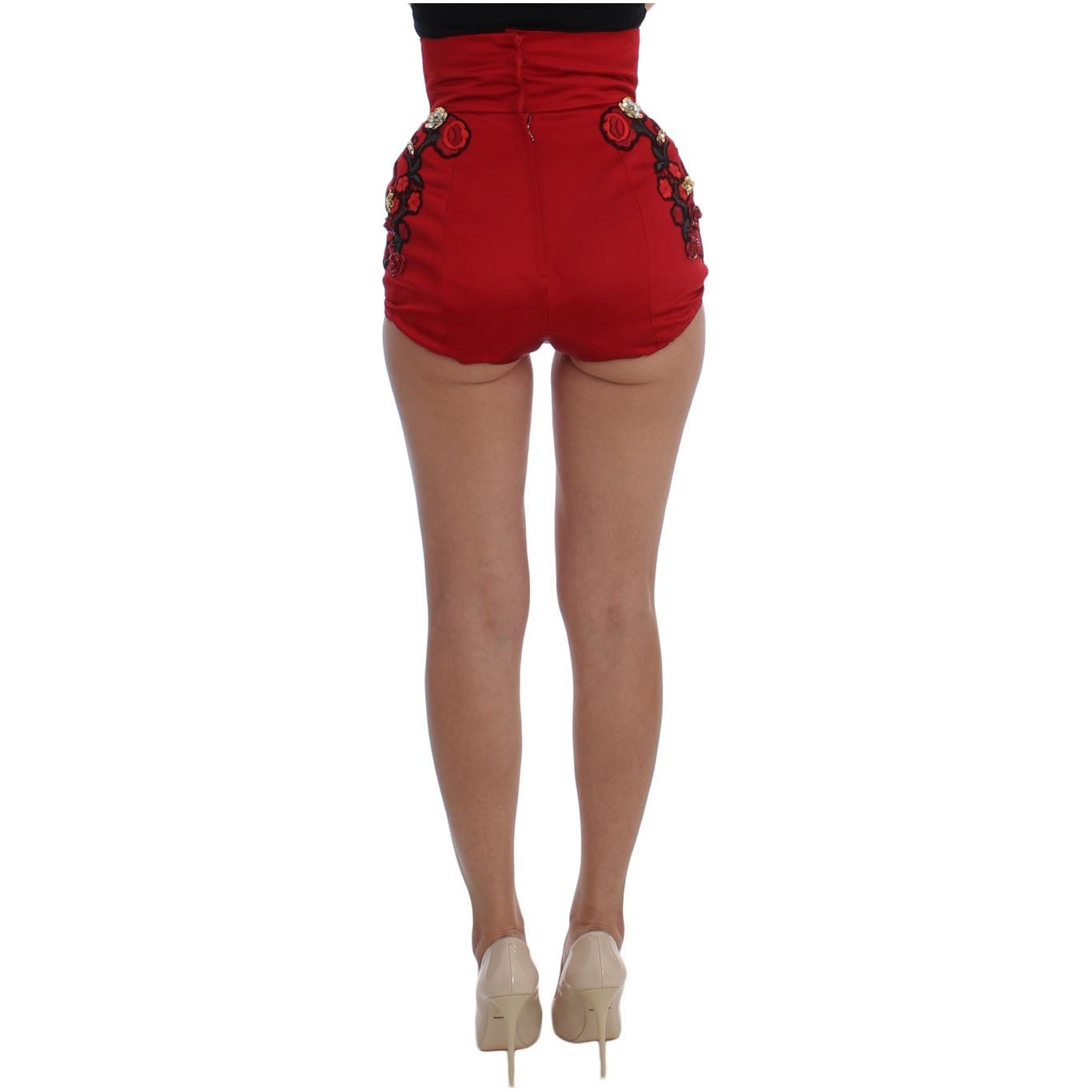 Enchanted Sicily Embroidered Silk Shorts