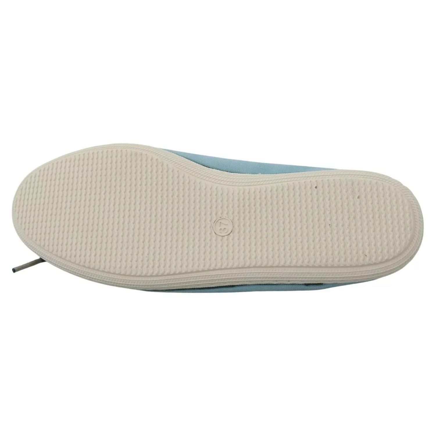 Pantofola D'Oro Sky Blue Suede Lace Bow Loafers Ballet Flat Shoes