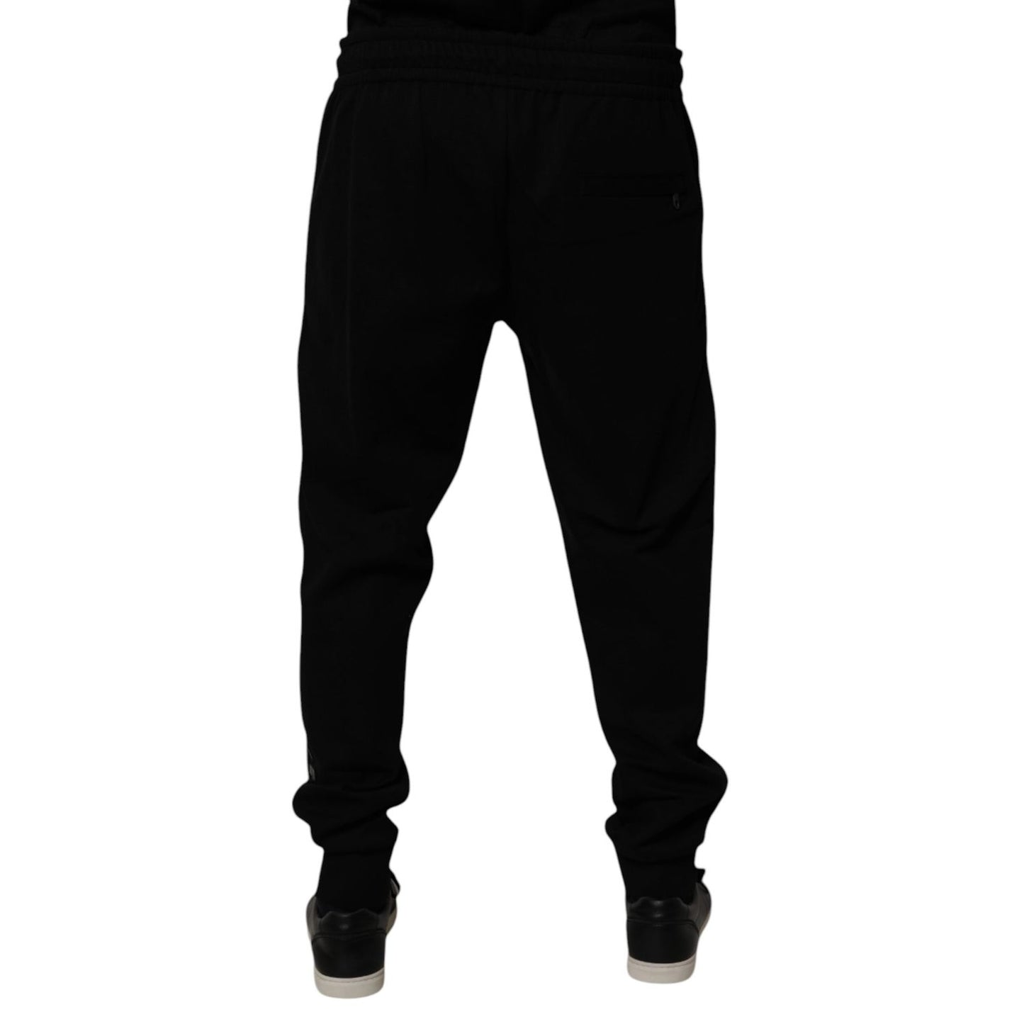Dolce & Gabbana Black Cotton Blend Jogger Sweatpants Pants