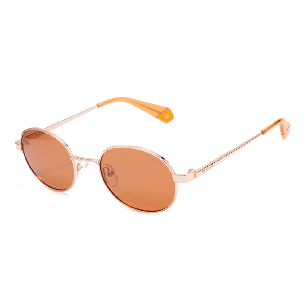 Polaroid Gold Metal Sunglasses