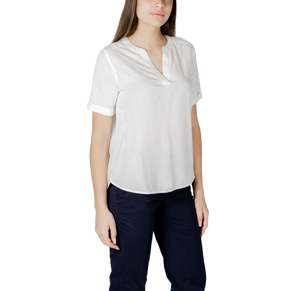 Street One White Viscose Blouse 1728,71956299936,Blouses - Shirts - Clothing,Clothing,IT36|XXS,New with tags,Shirts - Clothing,Street One,White,Women