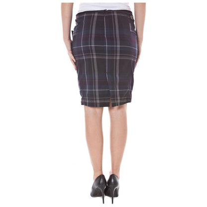 Datch Blu Polyester Women Skirt