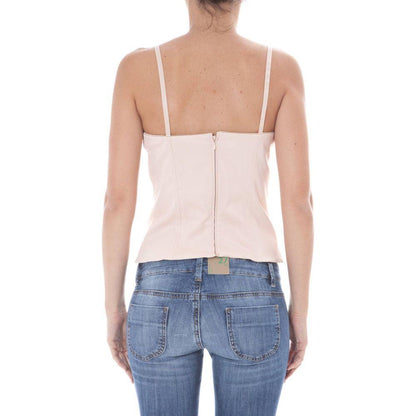 John Galliano Pink Elastane Blouse