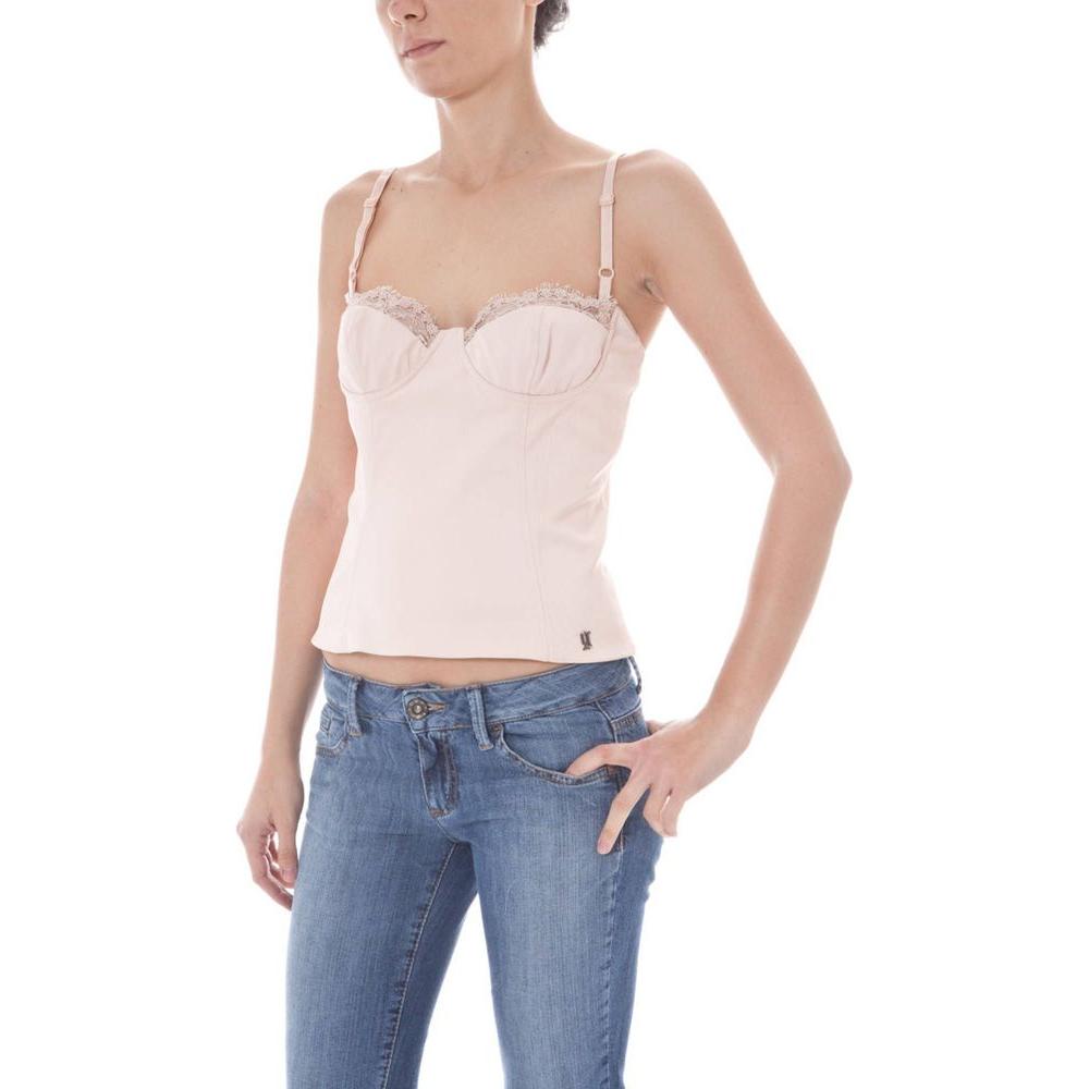 John Galliano Pink Elastane Blouse