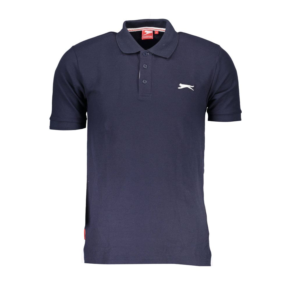Slazenger Blue Polyester Men's Polo Shirt