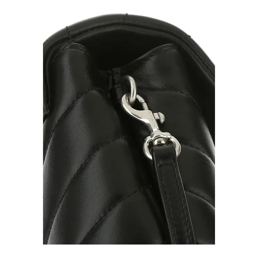 Saint Laurent Black Leather Toy Loulou Crossbody Bag black-leather-toy-loulou-crossbody-bag