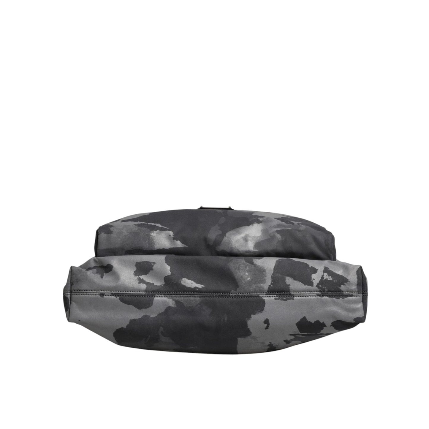 Dolce & Gabbana Gray Camo Cotton Multiple Compartments Tote Bag