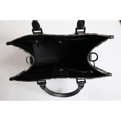 Dolce & Gabbana Multicolor Leopard Shopping Tote Shoulder Bag