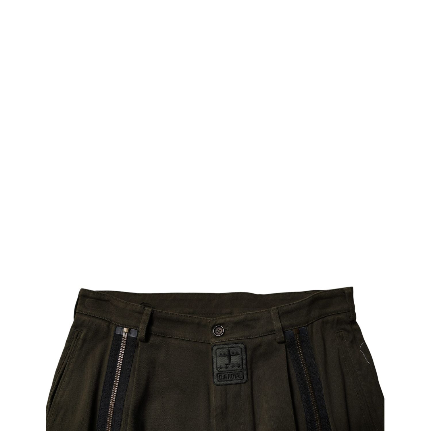 Dolce & Gabbana Dark Brown Cotton Jogger Cargo Pants