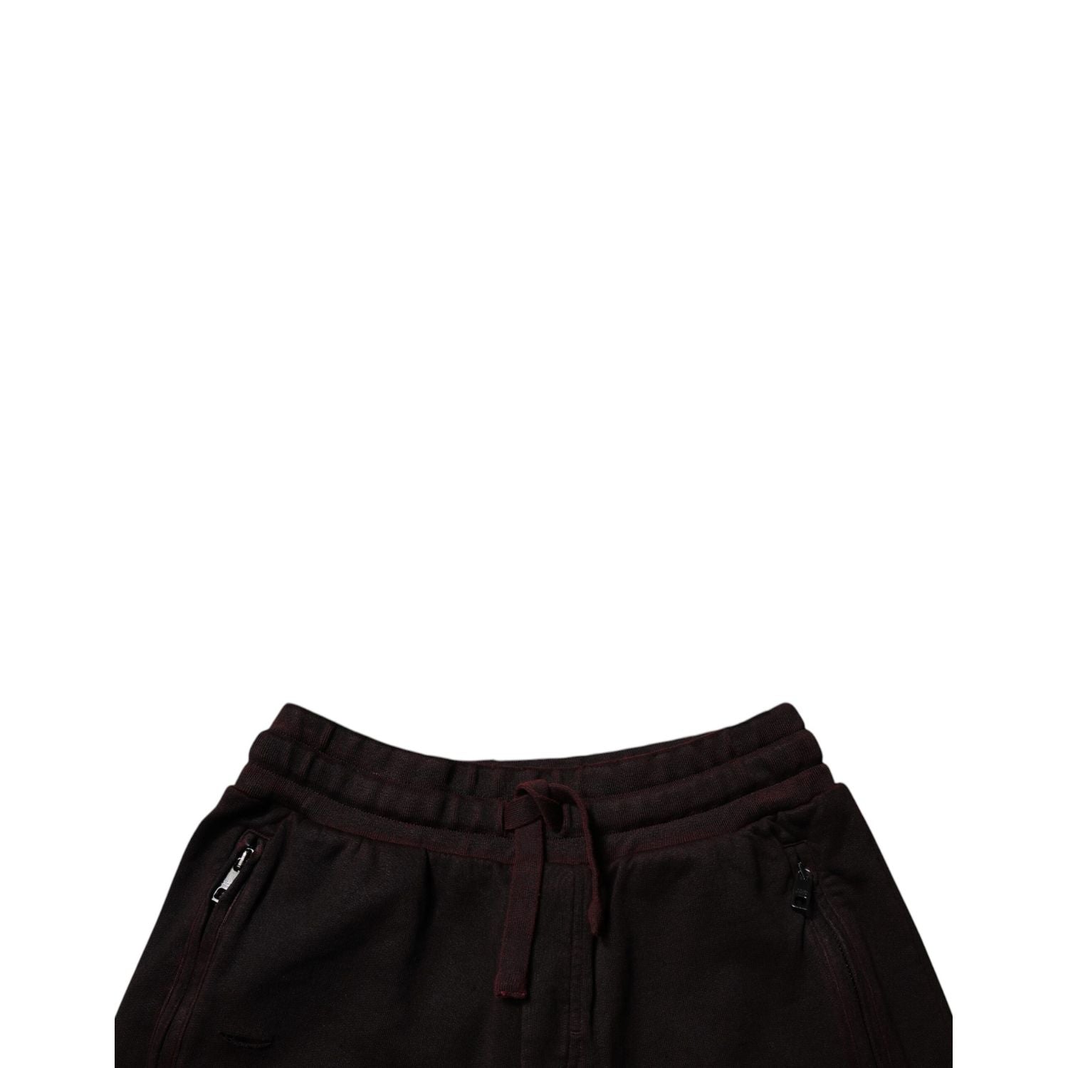 Dolce & Gabbana Maroon Cotton Sweatshorts Men Bermuda Shorts