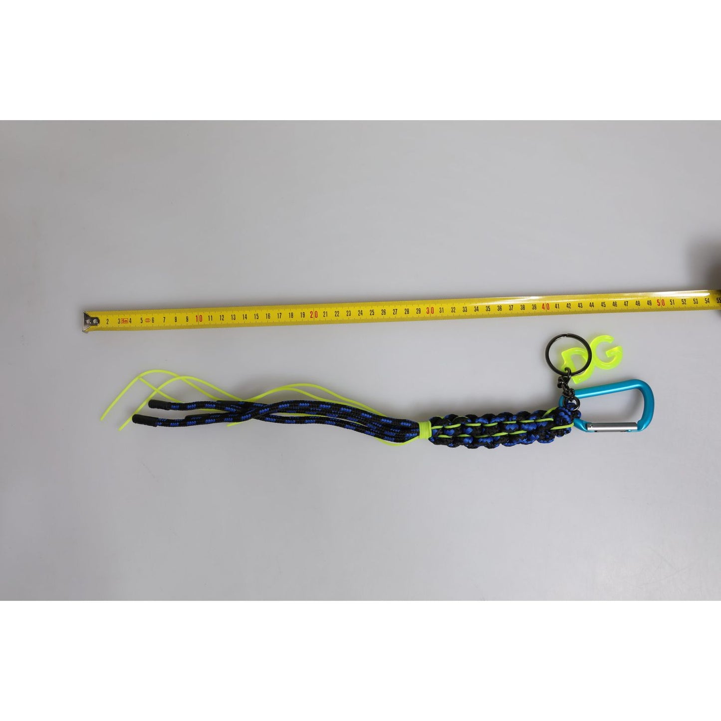 Dolce & Gabbana Multicolor Tape String DG Logo Keychain Polyester Keyring