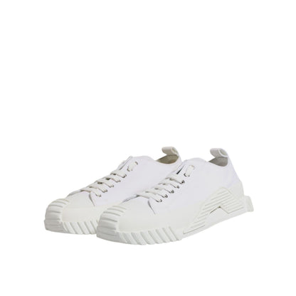 Dolce & Gabbana White Leather Low Top NS1 Sneakers Shoes