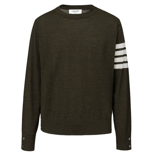 Thom Browne Green Wool Sweatshirt Thom Browne