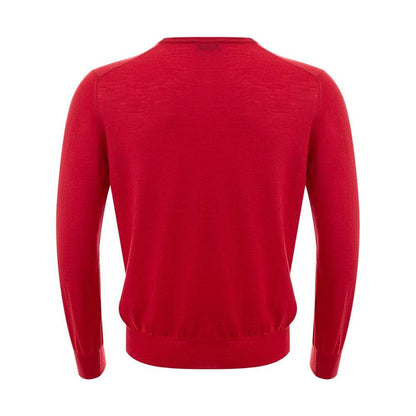 Gran Sasso Red Wool Sweatshirt