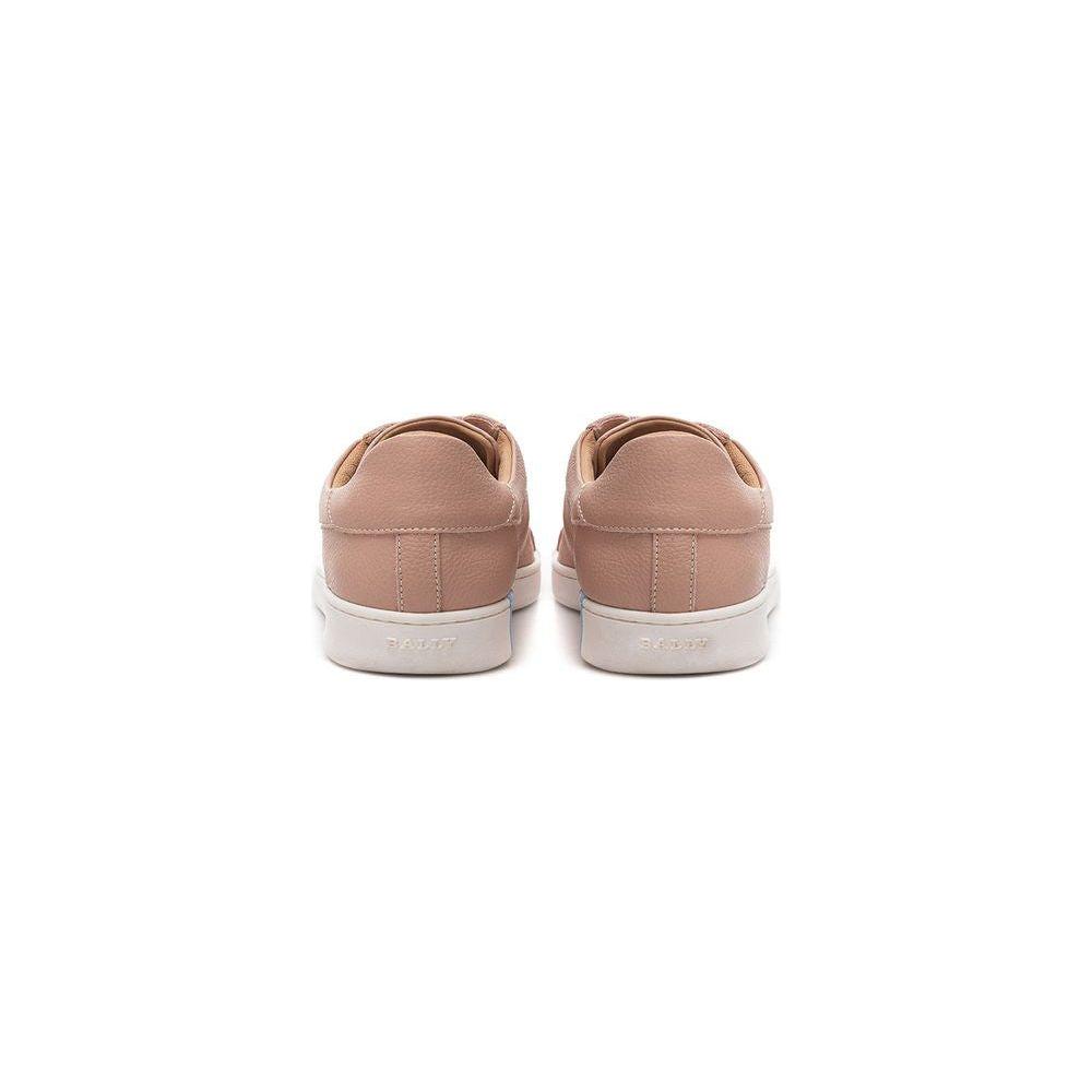 Bally Pink Leather Athletic Sneakers