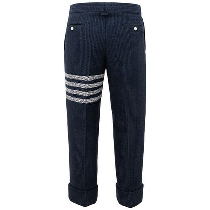 Thom Browne Blue Marabou Casual Pants