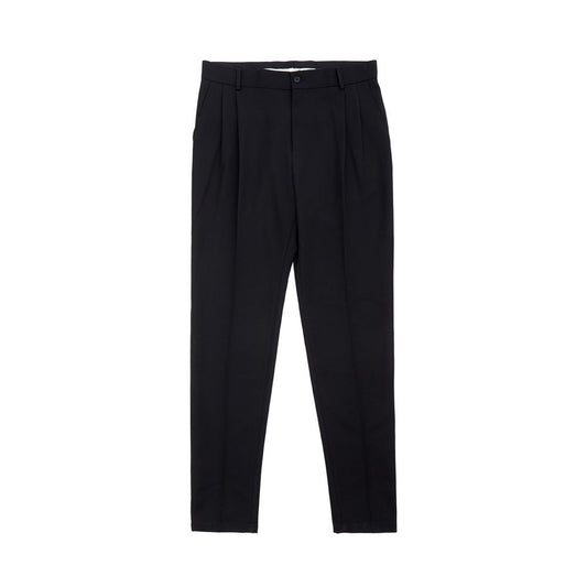 Dolce & Gabbana Black Polyester Dress Pants