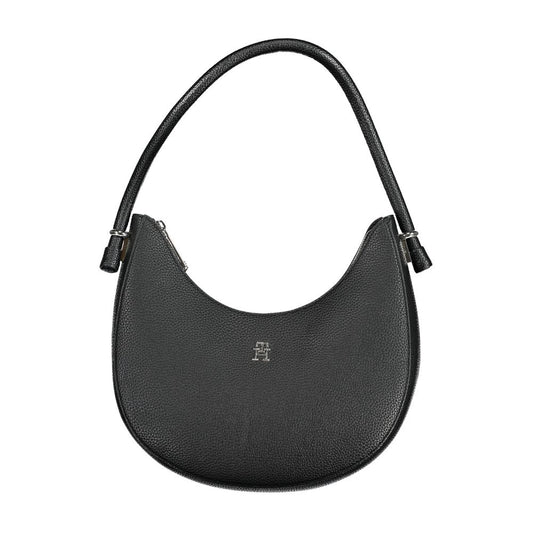 Tommy Hilfiger Black Polyurethane Women Handbag