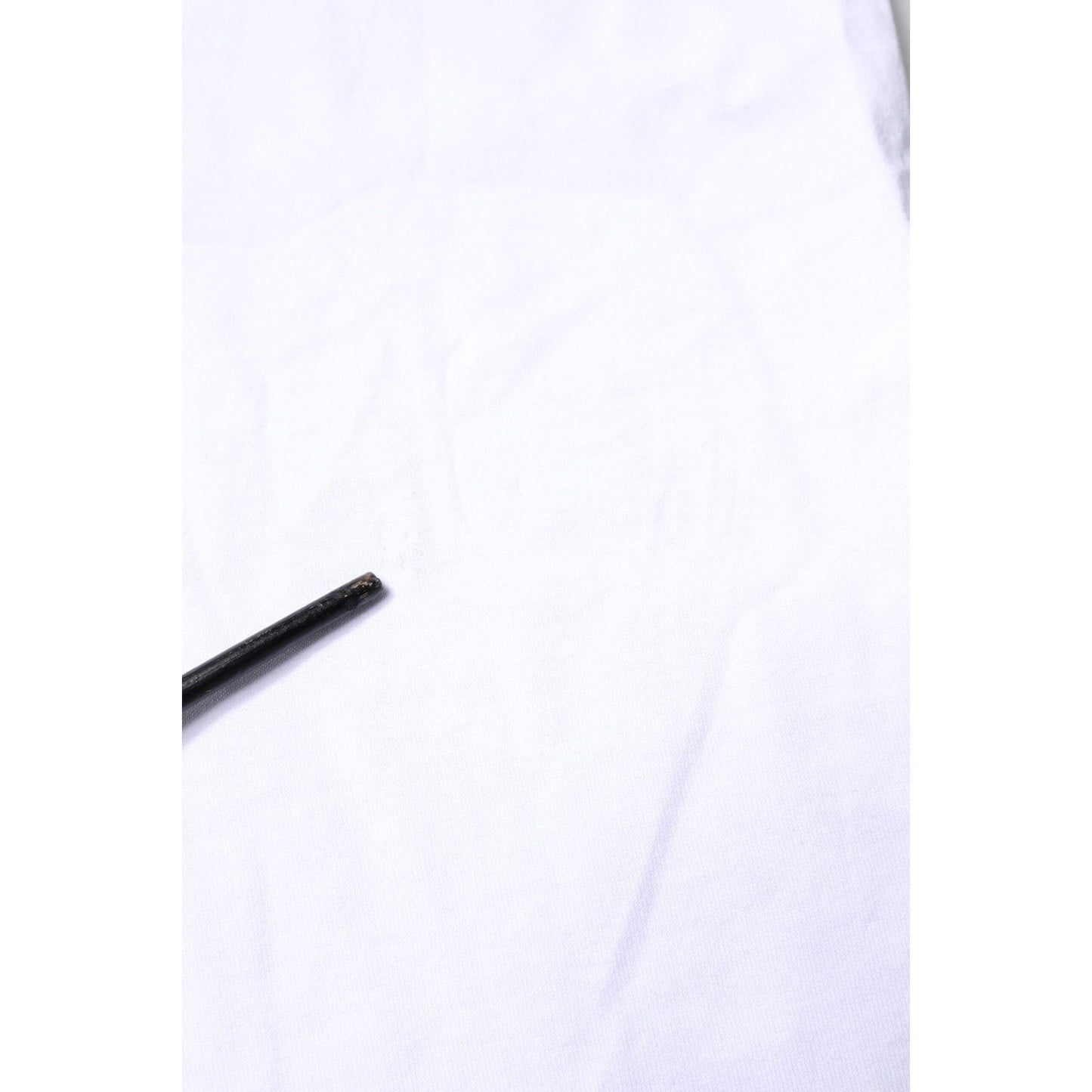 Dolce & Gabbana White Cotton Printed Round Neck Top T-shirt