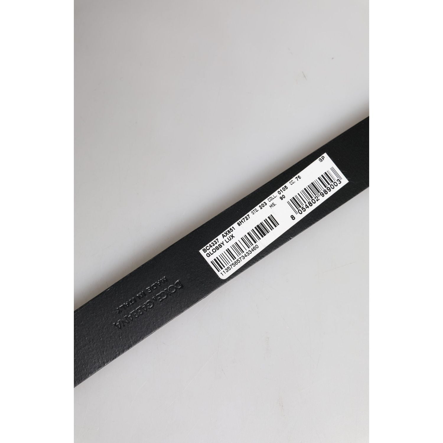 Dolce & Gabbana Brown Leather Classic Metal Logo Buckle Belt