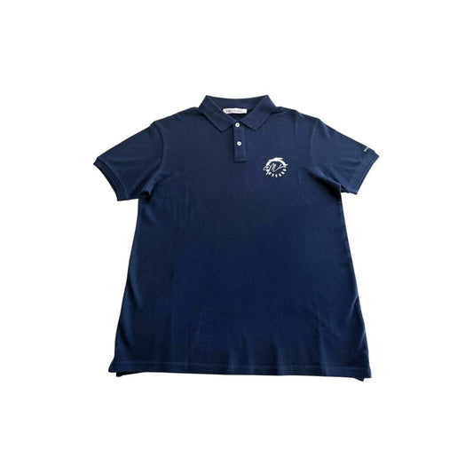 Trussardi Beachwear Blue Cotton Polo Shirt Trussardi Beachwear