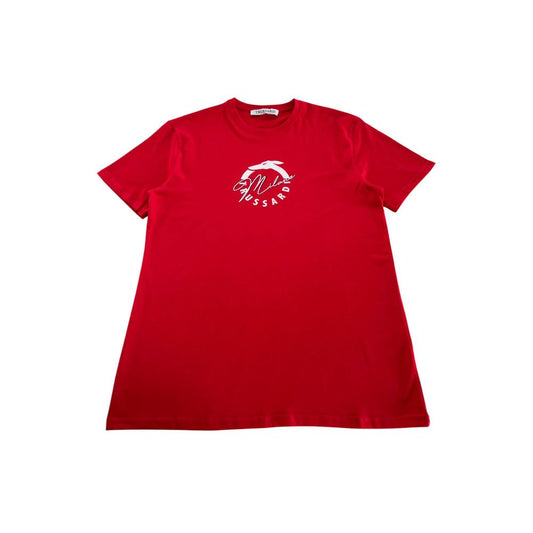 Trussardi Beachwear "Red Cotton Men T-Shirt" Trussardi Beachwear