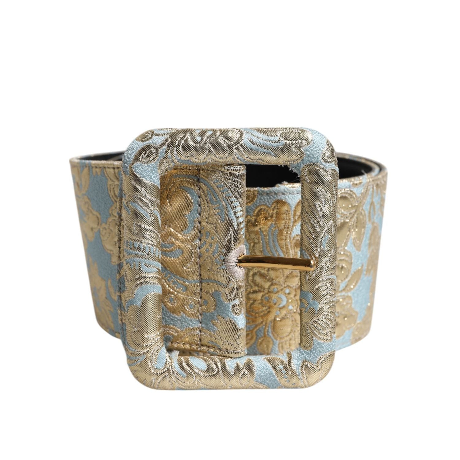 Dolce & Gabbana Multicolor Floral Jacquard Wide Waist Belt