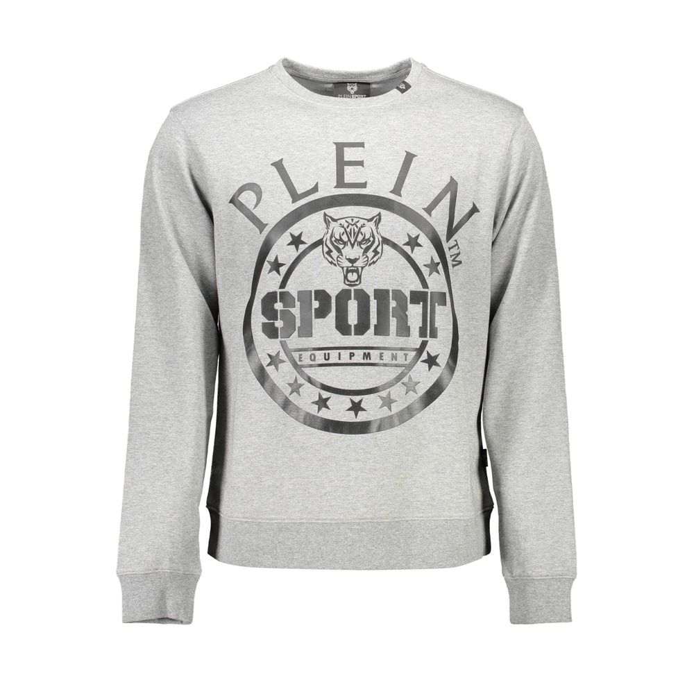 Plein Sport Grigio Cotton Men Sweatshirt Plein Sport