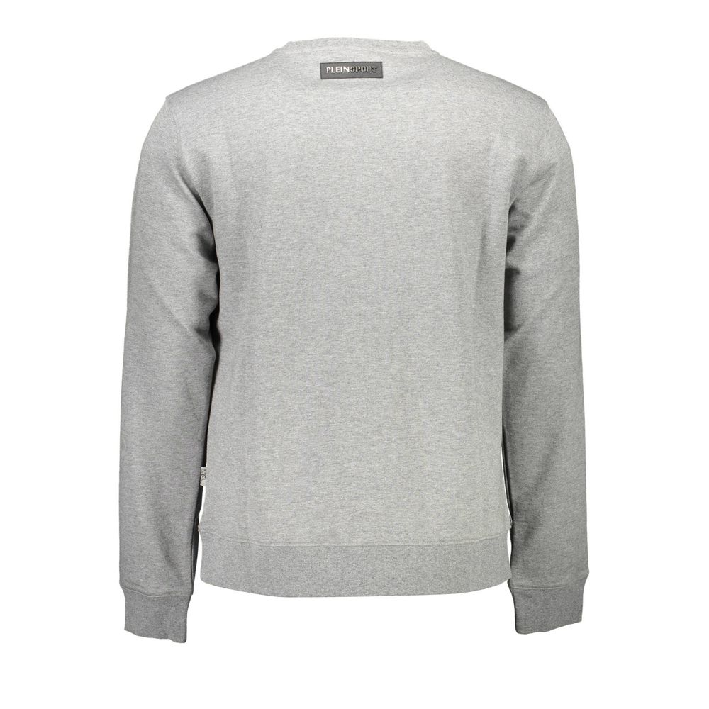 Plein Sport Grigio Cotton Men Sweatshirt Plein Sport