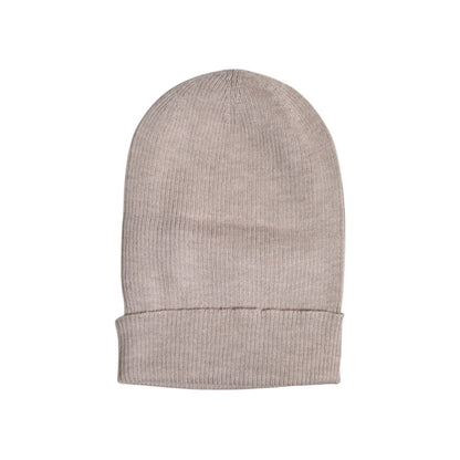 Dolce & Gabbana Beige Cashmere Knitted Winter Beanie Hat