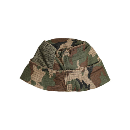 Dolce & Gabbana Multicolor Leopard Embellish Wide Brim Bucket Hat