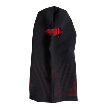 Dolce & Gabbana Black Cotton Knitted Ski Mask Balaclava Hat