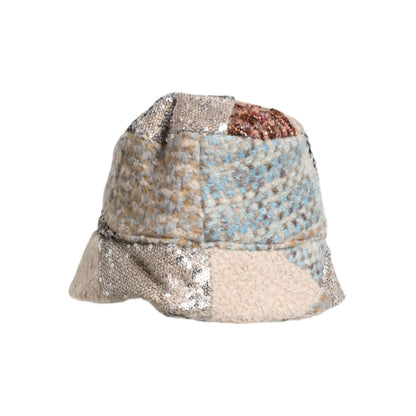Dolce & Gabbana Multicolor Patchwork Embellished Bucket Hat