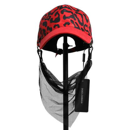 Dolce & Gabbana Red Cotton 6 Panels Women Baseball Cap Dolce & Gabbana