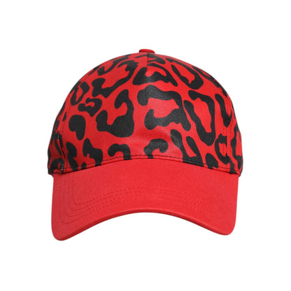 Dolce & Gabbana Red Cotton 6 Panels Women Baseball Cap Dolce & Gabbana