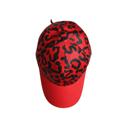 Dolce & Gabbana Red Cotton 6 Panels Women Baseball Cap Dolce & Gabbana