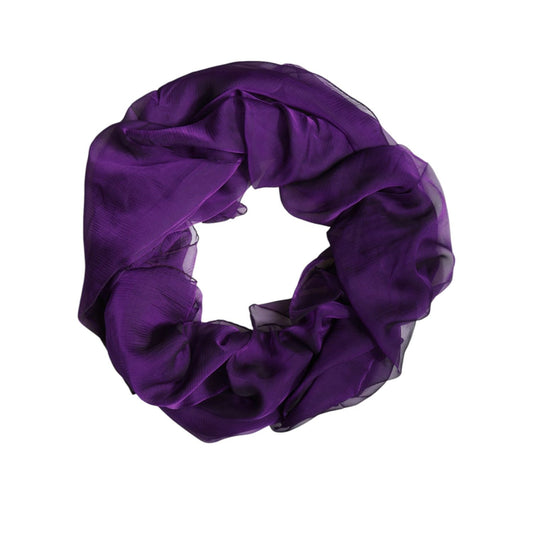 Dolce & Gabbana Purple Silk Rectangle Wrap Shawl Scarf Dolce & Gabbana