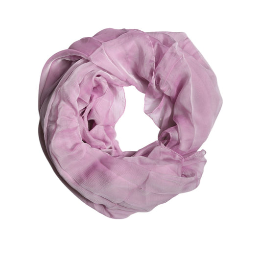 Dolce & Gabbana Pink Silk Rectangle Women Wrap Shawl Scarf Dolce & Gabbana