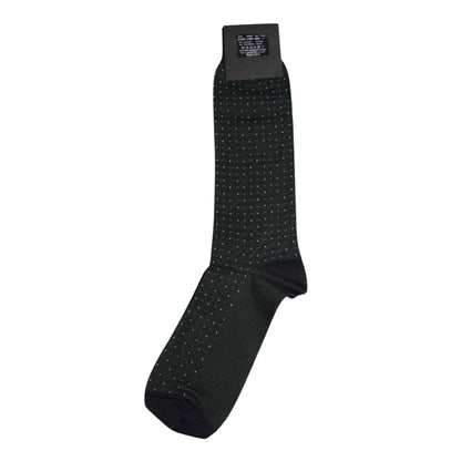 Dolce & Gabbana Black Polka Dots Cotton Mid Calf Socks