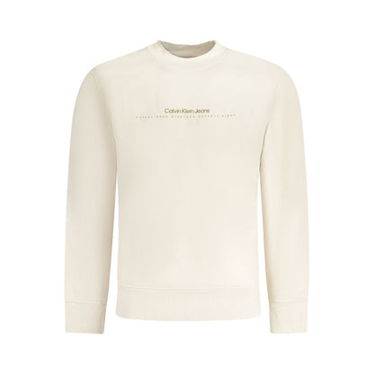 Calvin Klein Beige Cotton Men's Sweatshirt