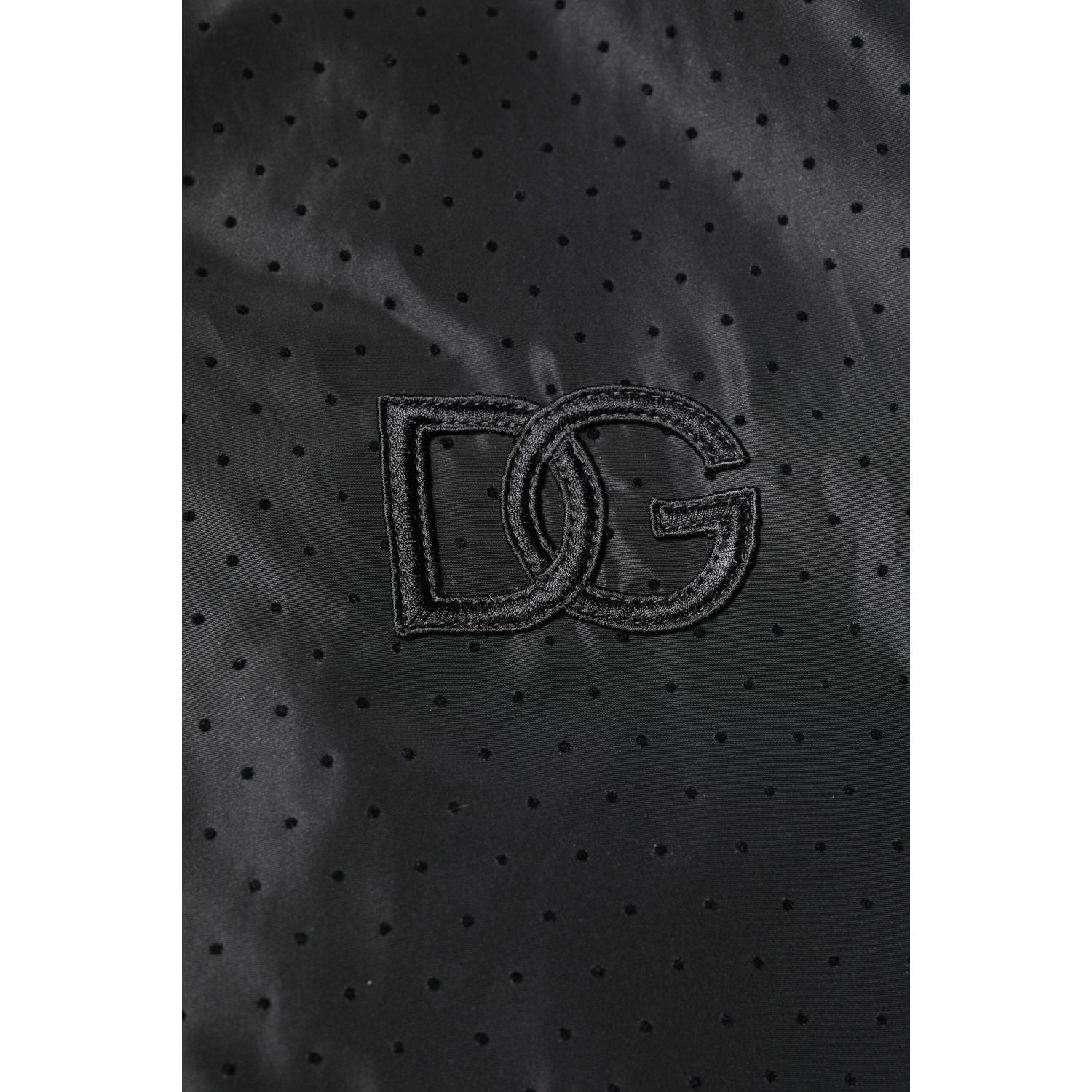 Dolce & Gabbana Black Long Sleeves Full Zip Bomber Jacket