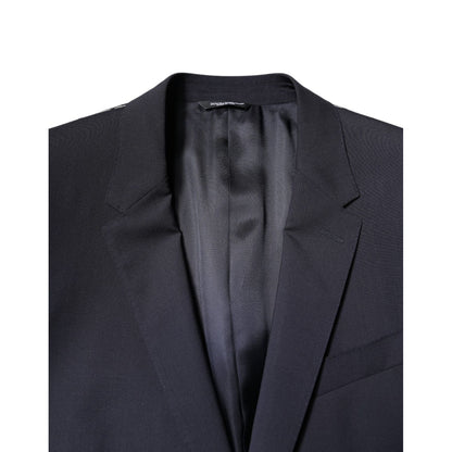Dolce & Gabbana Black MARTINI Single Breasted Coat Blazer