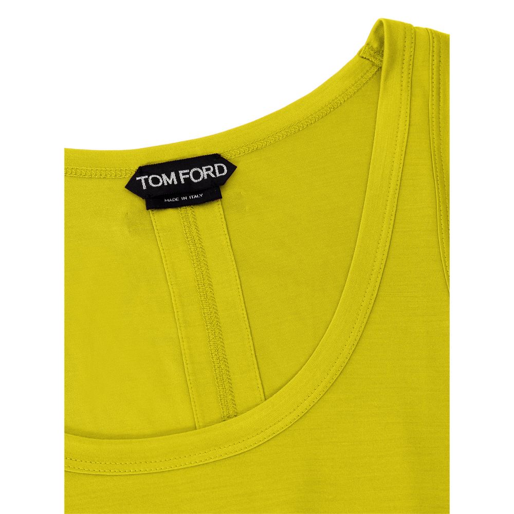 Tom Ford Yellow Silk Tank Top