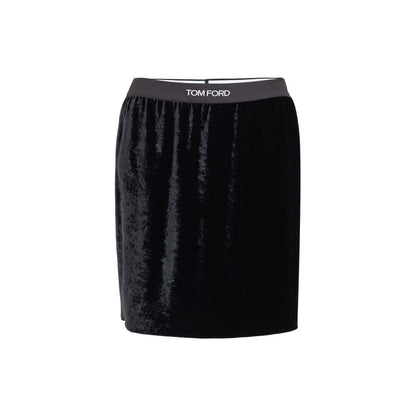 Tom Ford Black Viscose Mini Skirt