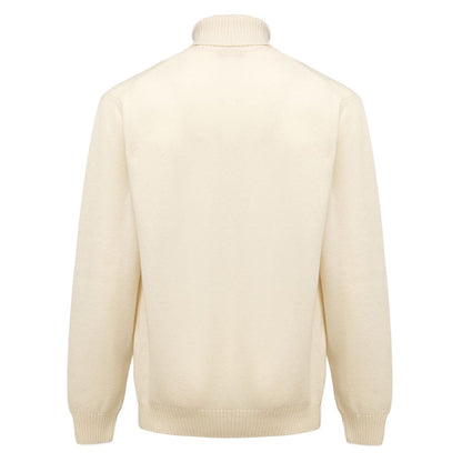Cruciani White Cashmere Turtleneck