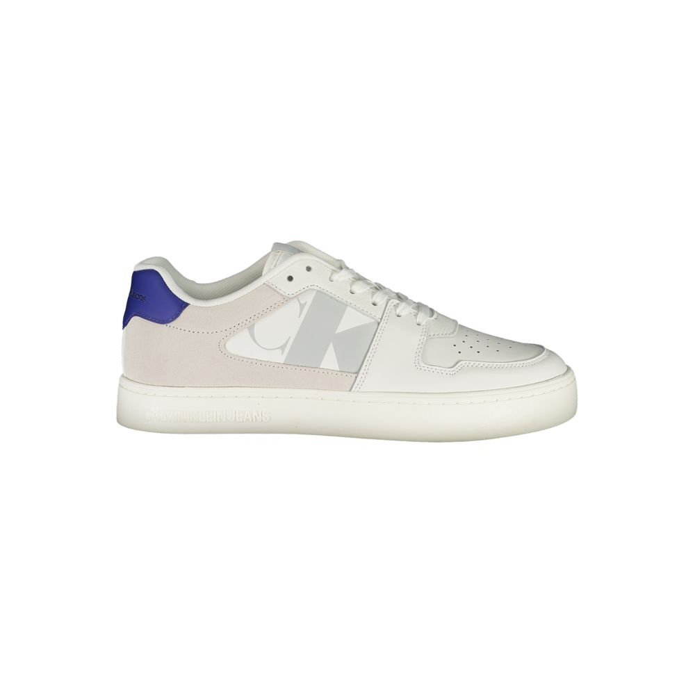 Calvin Klein White Polyester Athletic Sneakers